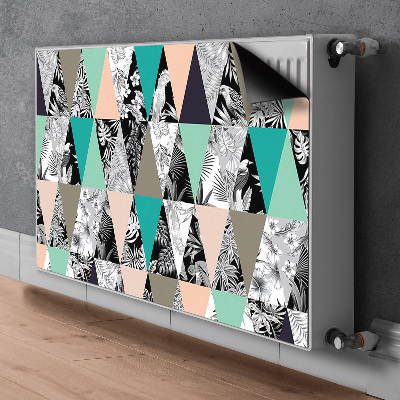 Cobertura magnética para radiador Patchwork tropical