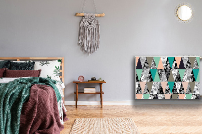 Cobertura magnética para radiador Patchwork tropical