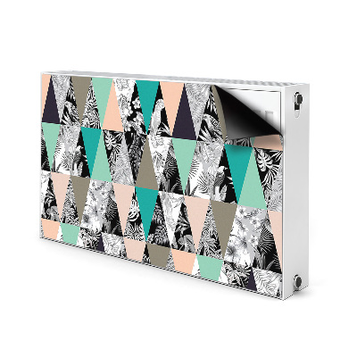 Cobertura magnética para radiador Patchwork tropical
