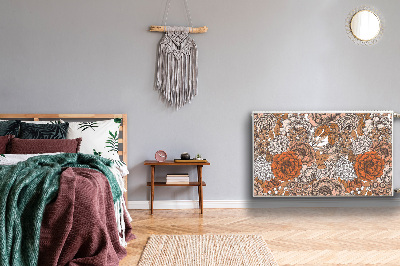 Capa magnética para radiador Rosas laranjas