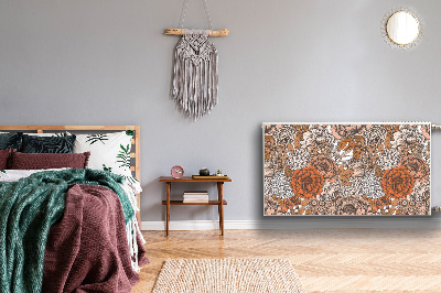 Capa magnética para radiador Rosas laranjas