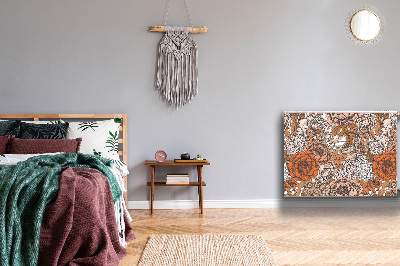 Capa magnética para radiador Rosas laranjas