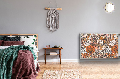 Capa magnética para radiador Rosas laranjas