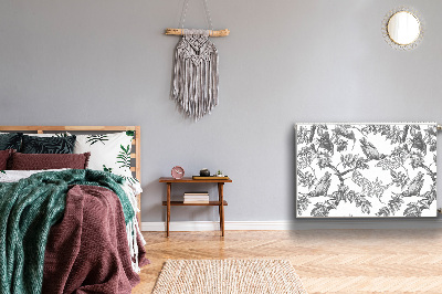 Cobertura magnética para radiador pássaros cinzentos