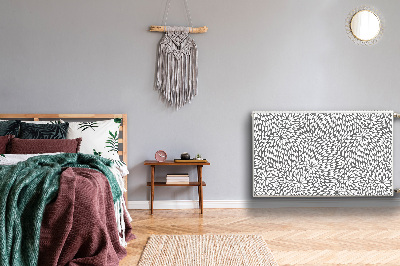 Capa magnética para radiador Flor negra