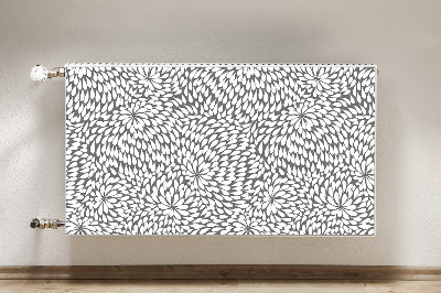 Capa magnética para radiador Flor negra