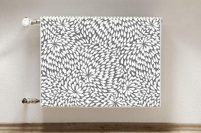Capa magnética para radiador Flor negra