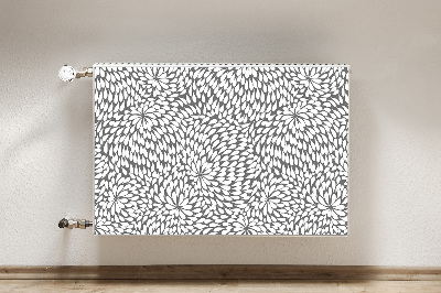 Capa magnética para radiador Flor negra