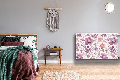 Capa magnética para radiador flores cor de rosa