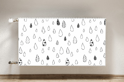 Capa magnética para radiador Gotas abstratas