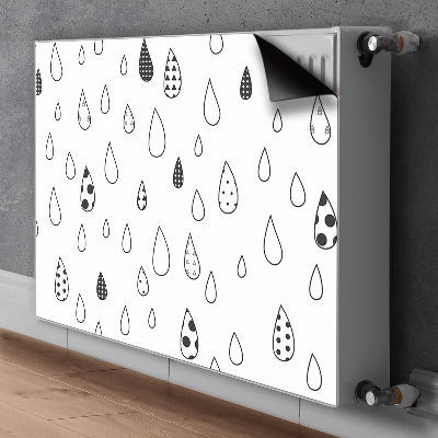 Capa magnética para radiador Gotas abstratas