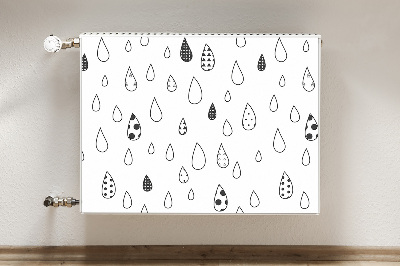 Capa magnética para radiador Gotas abstratas