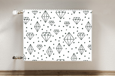 Capa magnética para radiador Diamantes desenhados