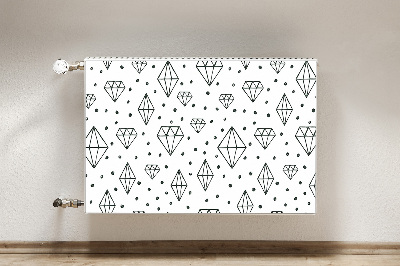 Capa magnética para radiador Diamantes desenhados