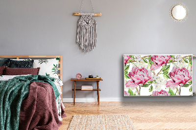 Capa magnética para radiador Peônias rosas