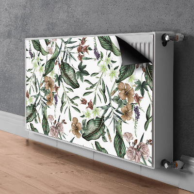Capa magnética para radiador Flores da primavera
