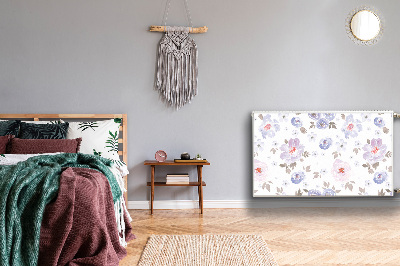 Cobertura magnética para radiador Flores em tons pastel