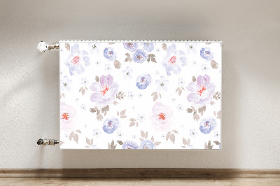 Cobertura magnética para radiador Flores em tons pastel