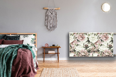 Capa magnética para radiador Buquê vintage de rosas