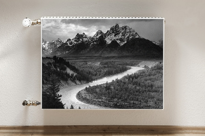 Cobertura magnética para radiador Montanhas Escuras