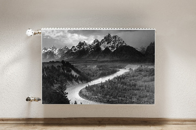 Cobertura magnética para radiador Montanhas Escuras