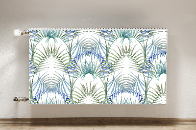 Cobertura magnética para radiador Folhas tropicais