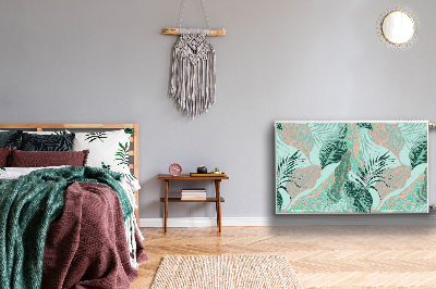 Capa magnética para radiador Folhas tropicais