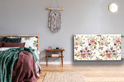 Cobertura magnética para radiador Flores do campo vintage