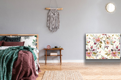 Cobertura magnética para radiador Flores do campo vintage