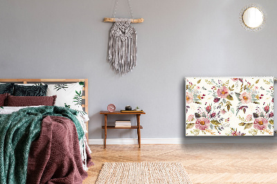 Cobertura magnética para radiador Flores do campo vintage