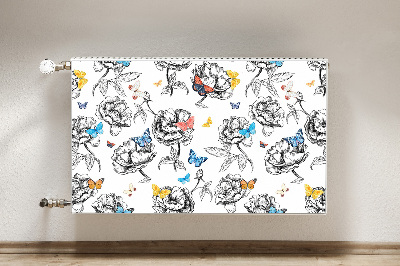 Capa magnética para radiador Borboletas