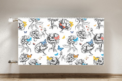 Capa magnética para radiador Borboletas