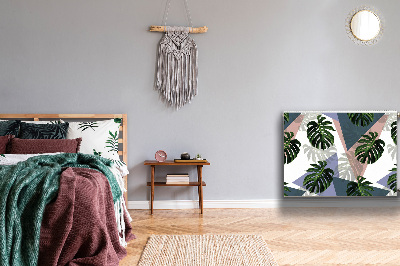 Capa magnética para radiador Padrão Monstera