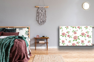 Capa magnética para radiador Flores em tons pastel