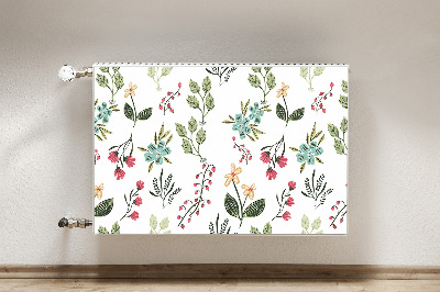 Capa magnética para radiador Frutas vermelhas e flores