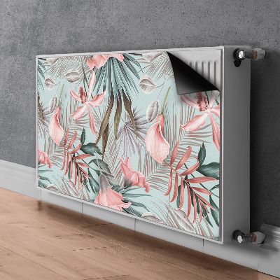 Cobertura magnética para radiador Flores em tons pastel
