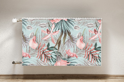 Cobertura magnética para radiador Flores em tons pastel