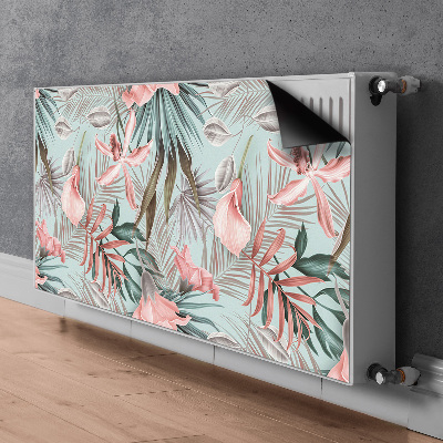 Cobertura magnética para radiador Flores em tons pastel