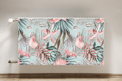 Cobertura magnética para radiador Flores em tons pastel