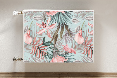 Cobertura magnética para radiador Flores em tons pastel