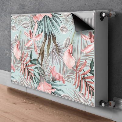 Cobertura magnética para radiador Flores em tons pastel