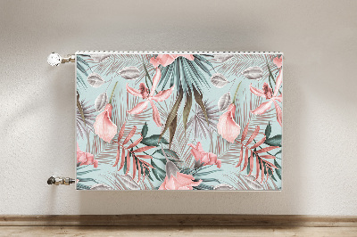 Cobertura magnética para radiador Flores em tons pastel