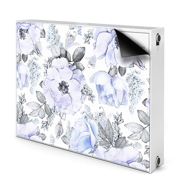 Capa magnética para radiador Rosas azuis