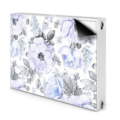 Capa magnética para radiador Rosas azuis