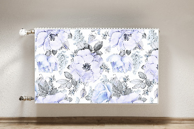 Capa magnética para radiador Rosas azuis