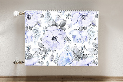 Capa magnética para radiador Rosas azuis