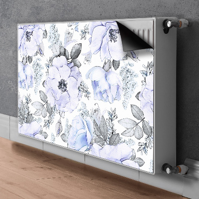 Capa magnética para radiador Rosas azuis