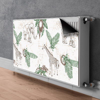 Cobertura magnética para radiador Girafas e Elefantes