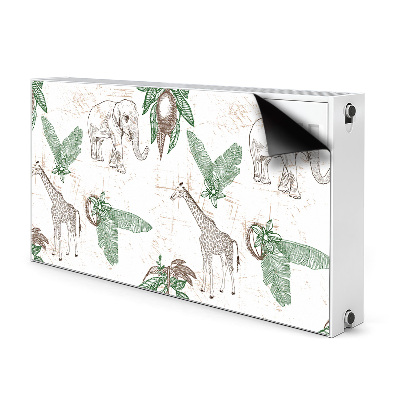 Cobertura magnética para radiador Girafas e Elefantes