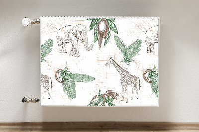Cobertura magnética para radiador Girafas e Elefantes